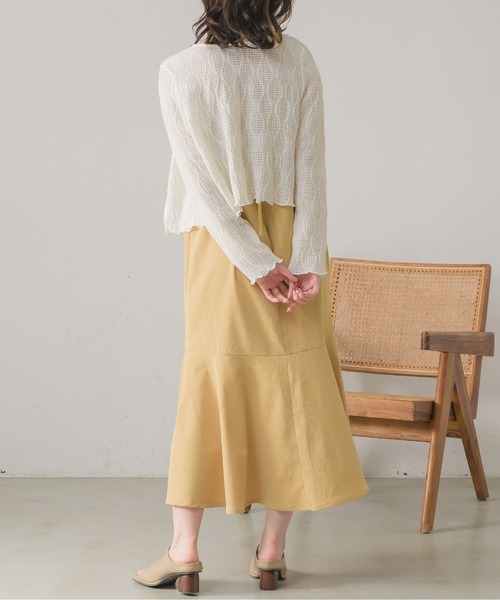 「RETRO GIRL」 キャミソールワンピース MEDIUM ホワイト レディース_画像6