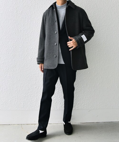 「SHIPS any」 ピーコート X-LARGE ネイビー メンズ_画像9