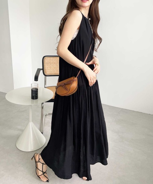 「GeeRA」 ノースリーブワンピース X-LARGE ブラック レディース_画像4