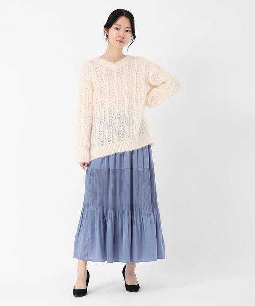 STRAWBERRY-FIELDS（ストロベリーフィールズ） スカート ルーナサテン_