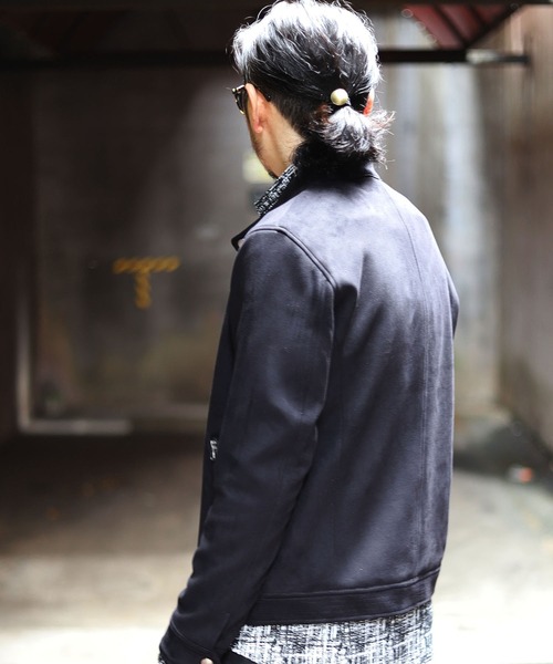 「RATTLE TRAP」 ライダースジャケット LL グレイッシュベージュ メンズ_画像4