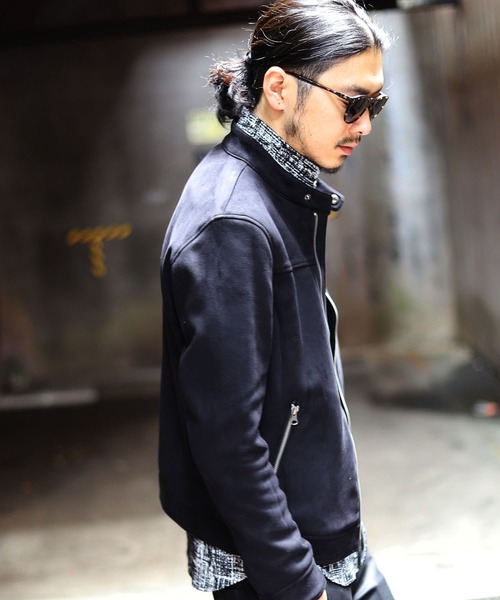 「RATTLE TRAP」 ライダースジャケット LL グレイッシュベージュ メンズ_画像5