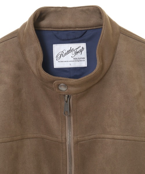 「RATTLE TRAP」 ライダースジャケット LL グレイッシュベージュ メンズ_画像8