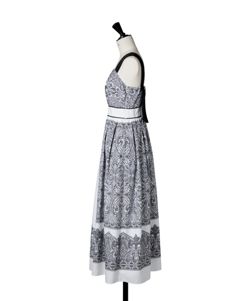 「Her lip to」 ノースリーブワンピース S ブラック レディース_画像4