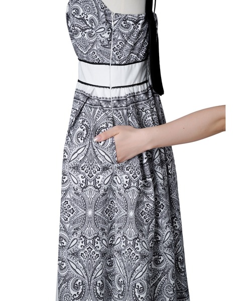 「Her lip to」 ノースリーブワンピース S ブラック レディース_画像7