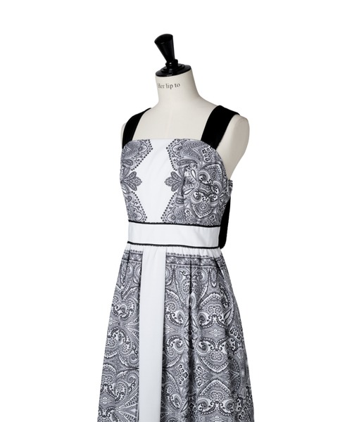 「Her lip to」 ノースリーブワンピース S ブラック レディース_画像9