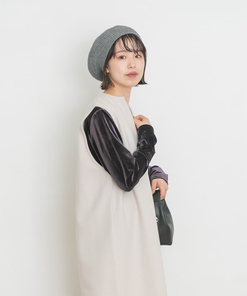 「UR Lab.」 長袖カットソー FREE グレー レディース_画像4