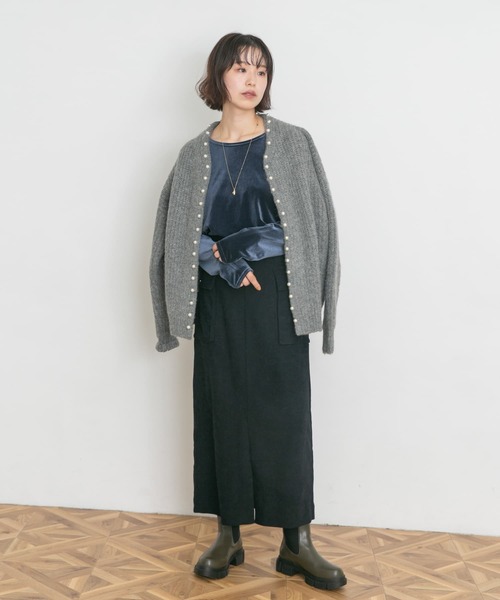 「UR Lab.」 長袖カットソー FREE グレー レディース_画像8