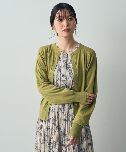 「YECCA VECCA」 ニットカーディガン FREE ボルドー レディース_画像2