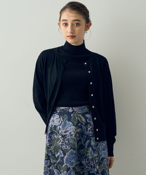 「YECCA VECCA」 ニットカーディガン FREE ボルドー レディース_画像4