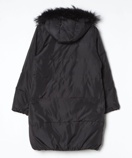「RANAN」 ダウンコート LL ブラック レディース_画像2