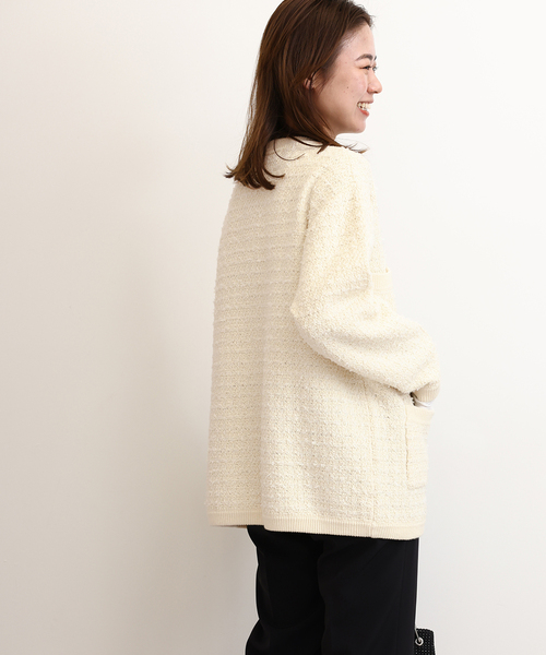 「JOURNAL STANDARD relume」 ニットカーディガン FREE ブラック レディース_画像8