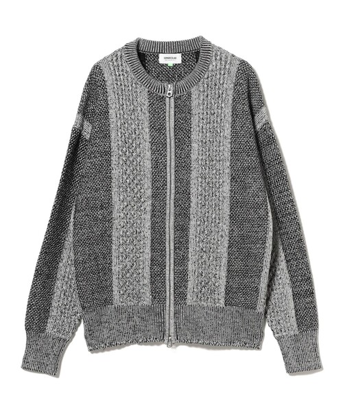 セーター ニット DeMarcoLab / MIX CABLE KNIT ZIP SWEAT メンズ