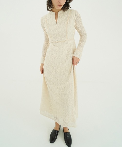 CLANE（クラネ） ワンピース PIPING LINE LACE ONE PIECE : ZOZOTOWN