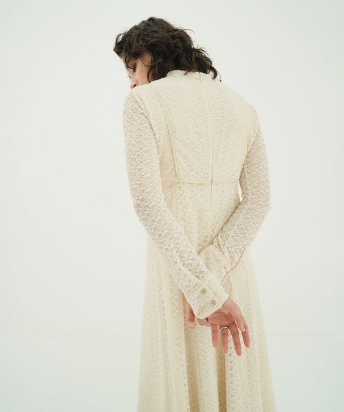 CLANE（クラネ） ワンピース PIPING LINE LACE ONE PIECE : ZOZOTOWN