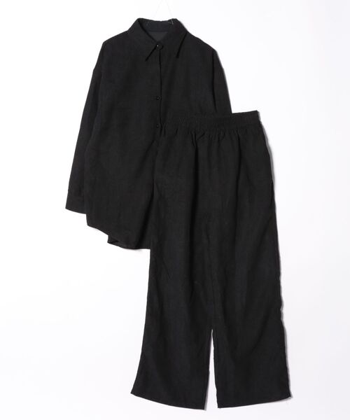 BEAUTY & YOUTH セットアップ M コーデュロイ BLACK セットアップ コーデュロイセットアップ/2点セット・SET UP・空港