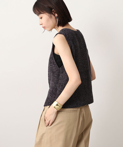SLOBE IENA」 ニットベスト - ブラウン レディース IENA イエナ ダブル