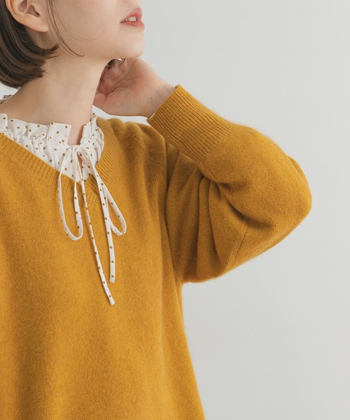 「F by ROSSO」 長袖ニット FREE ライトベージュ レディース_画像2