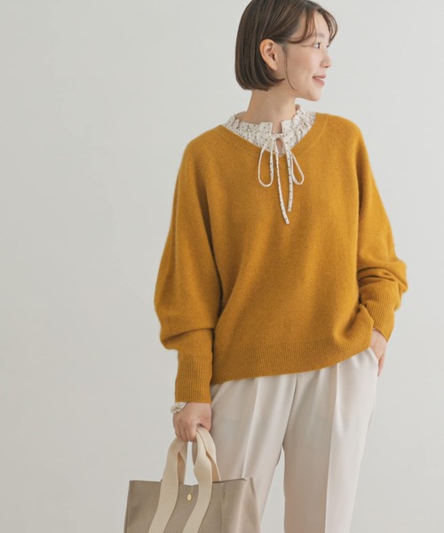 「F by ROSSO」 長袖ニット FREE ライトベージュ レディース_画像4