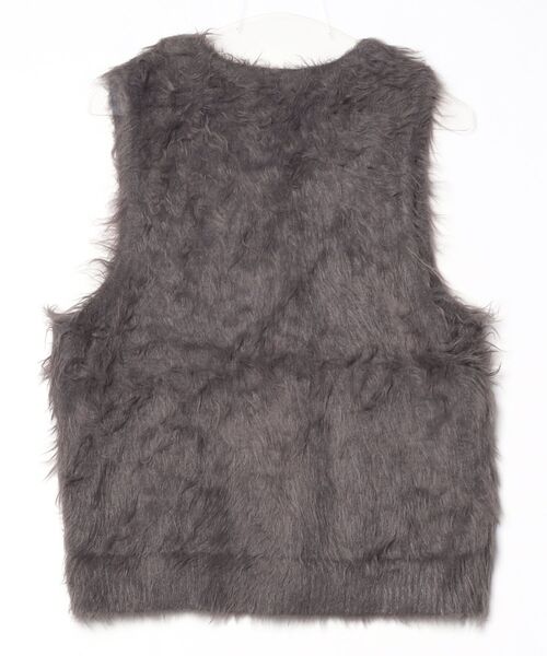 「LEPSIM」 ニットベスト FREE グレー レディース_画像2