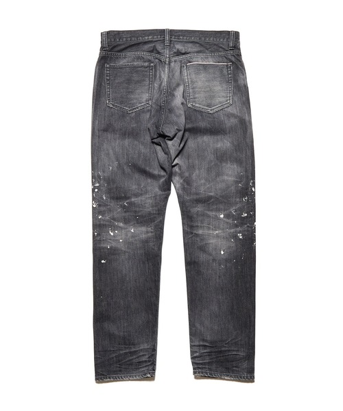 ジーンズ DAMAGED TAPERED-FIT JEANS メンズ レディースの画像