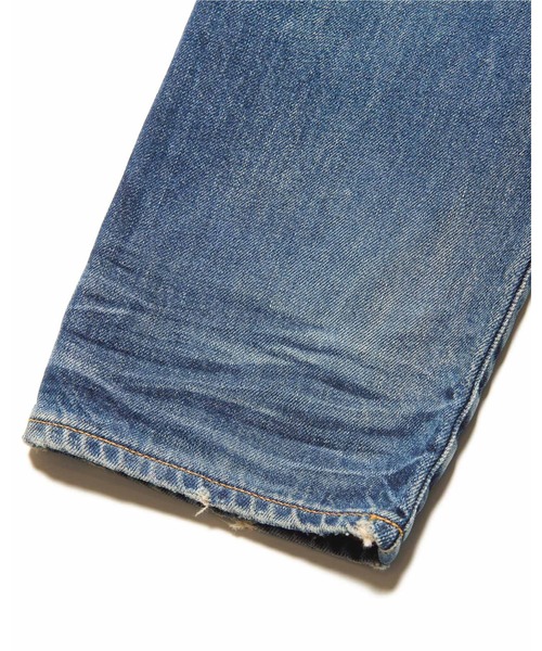 ジーンズ DAMAGED TAPERED-FIT JEANS メンズ レディースの画像