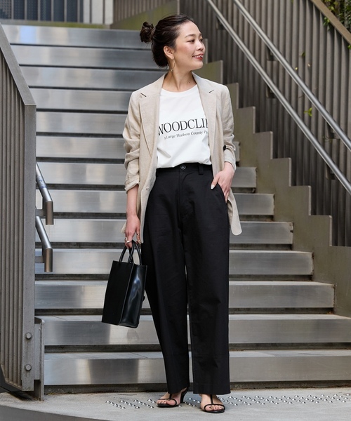 「B.C STOCK」 チノパンツ MEDIUM カーキ レディース_画像2