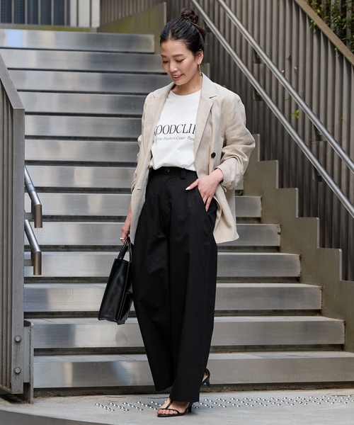 「B.C STOCK」 チノパンツ MEDIUM カーキ レディース_画像3