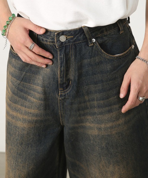 「Ressaca」 デニムパンツ X-LARGE ブルー メンズ_画像3