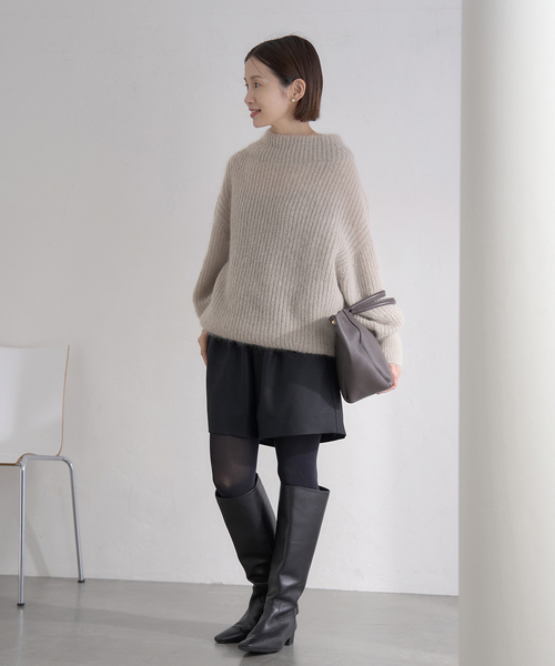 IENA（イエナ） ニット セーター キッドモヘヤミックス 片畦プル