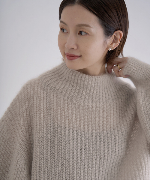 IENA（イエナ） ニット セーター キッドモヘヤミックス 片畦プル