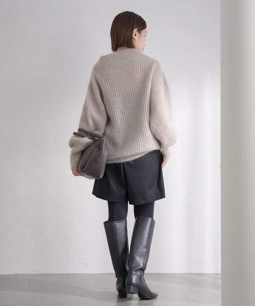 IENA（イエナ） ニット セーター キッドモヘヤミックス 片畦プル