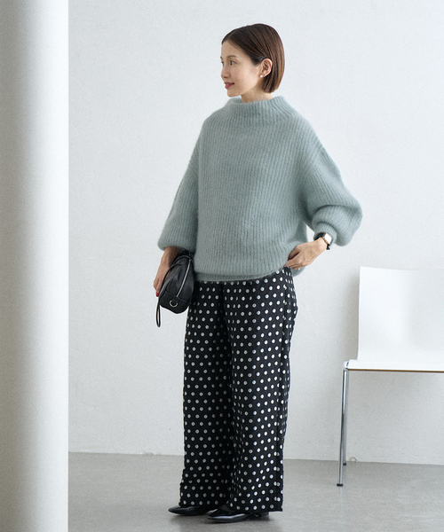 IENA（イエナ） ニット セーター キッドモヘヤミックス 片畦プル