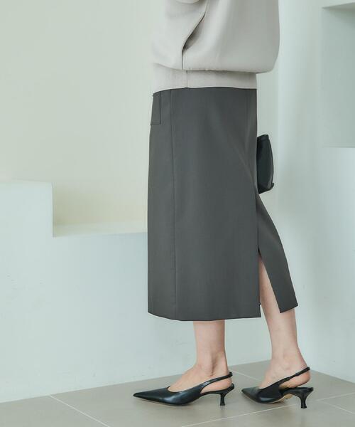 【NEW】アンタイトル（UNTITLED）/アウトポケット ナロースカート UNTITLED（アンタイトル） スカート アウトポケット ナロースカート