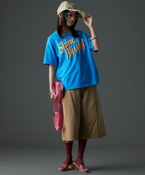 「GEVS.」 「SMILELAND」半袖Tシャツ 3L グリーン レディース_画像8