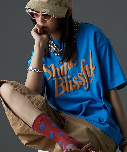 「GEVS.」 「SMILELAND」半袖Tシャツ 3L グリーン レディース_画像9