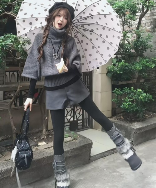 gossip!ロサンゼルス パンツ 「Y2Kガーリー」レトロツイード風ハイ