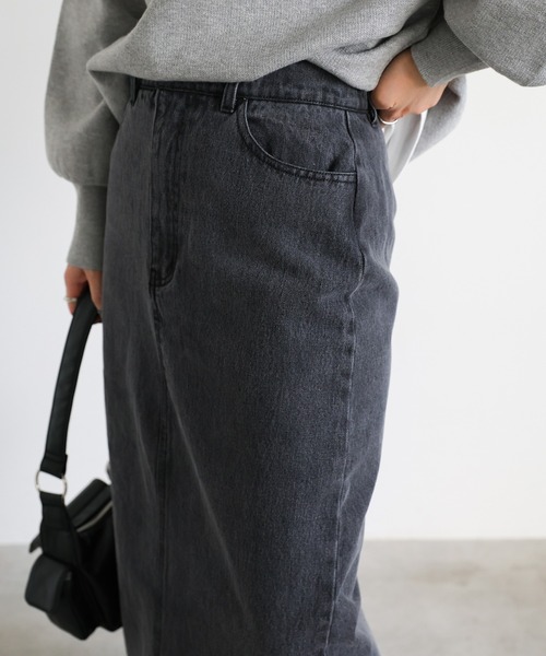 「select MOCA」 デニムスカート MEDIUM インディゴブルー レディース_画像9