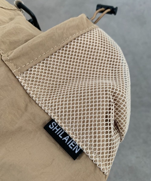 ショルダーバッグ バッグ ドロストメッシュポケット 巾着 ショルダー