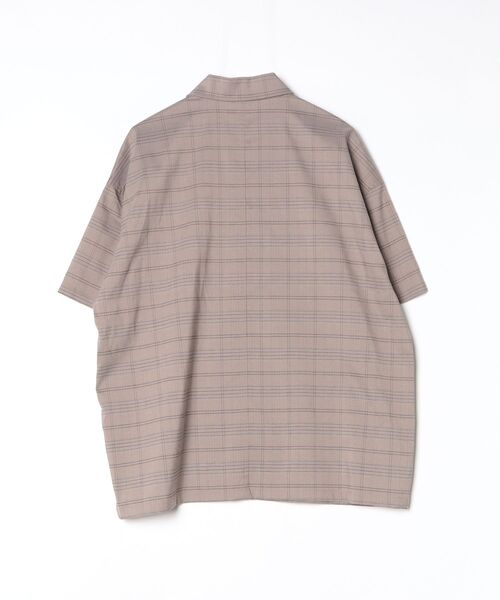 「EMMA CLOTHES」 チェック柄半袖シャツ FREE グレー メンズ_画像2