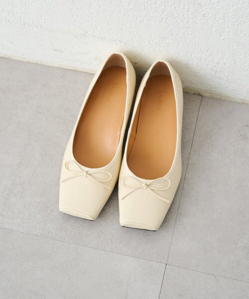 【新品未使用】バリー　バイカラー　バレエパンプス Loungedress（ラウンジドレス） パンプス 「GALENA/ガレナ」スクエア