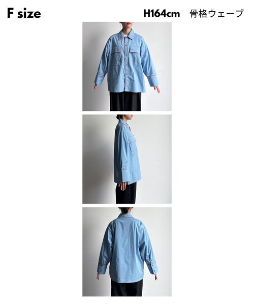 「CPCM」 長袖シャツ FREE ブルー レディース_画像4