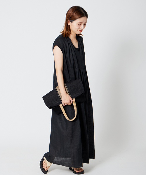 「JOURNAL STANDARD」 ノースリーブワンピース 38 ピンク レディース_画像10