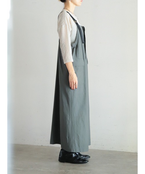 「FIL DE FER」 サロペットスカート FREE カーキ レディース_画像3