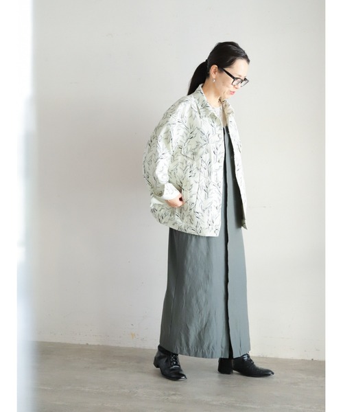 「FIL DE FER」 サロペットスカート FREE カーキ レディース_画像9