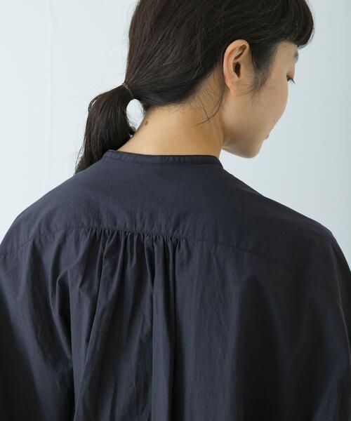 かぐれ ブラウス シャツ コットンフリルワイドシャツ レディース