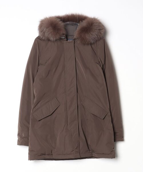 WOOLRICH ダークブラウン ダウンジャケット S WOOLRICH（ウールリッチ） ダウンコート M ブラウン レディース