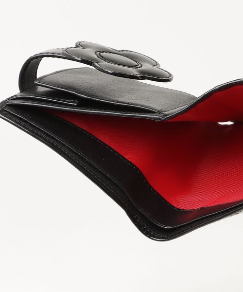 MARY QUANT ブラック 三つ折り財布 すぐ届く☆MARY QUANT ミニ財布 三つ折り ギフトにもおすすめ◎ (MARY