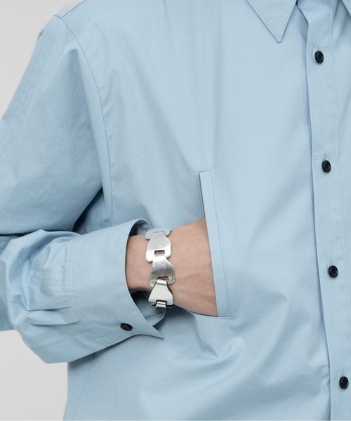 「LAPIIS」 長袖シャツ MEDIUM ネイビー メンズ_画像6