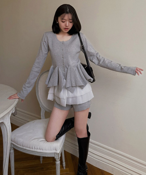 ROYAL PARTY（ロイヤルパーティー） パンツ ニットショートパンツ 